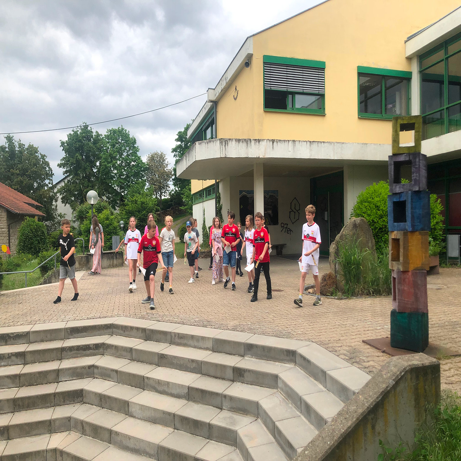 Pausenhof der Rudolf-von-Scherenberg Grundschule in Dettelbach